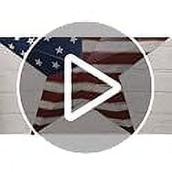 2pcs Patriotic Metal Barn Star Outdoor Indoor Hanging Wall Decor Star Ornaments 4th of July Decoration Country Style (16.5"-A&B)