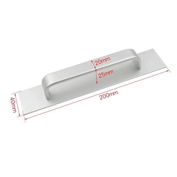 2pcs Peel And Stick Cabinet Handles: Adhesive Aluminum Alloy Door Handles - Stick-On Push Pull Helper For Cabinets Drawers Shower Doors