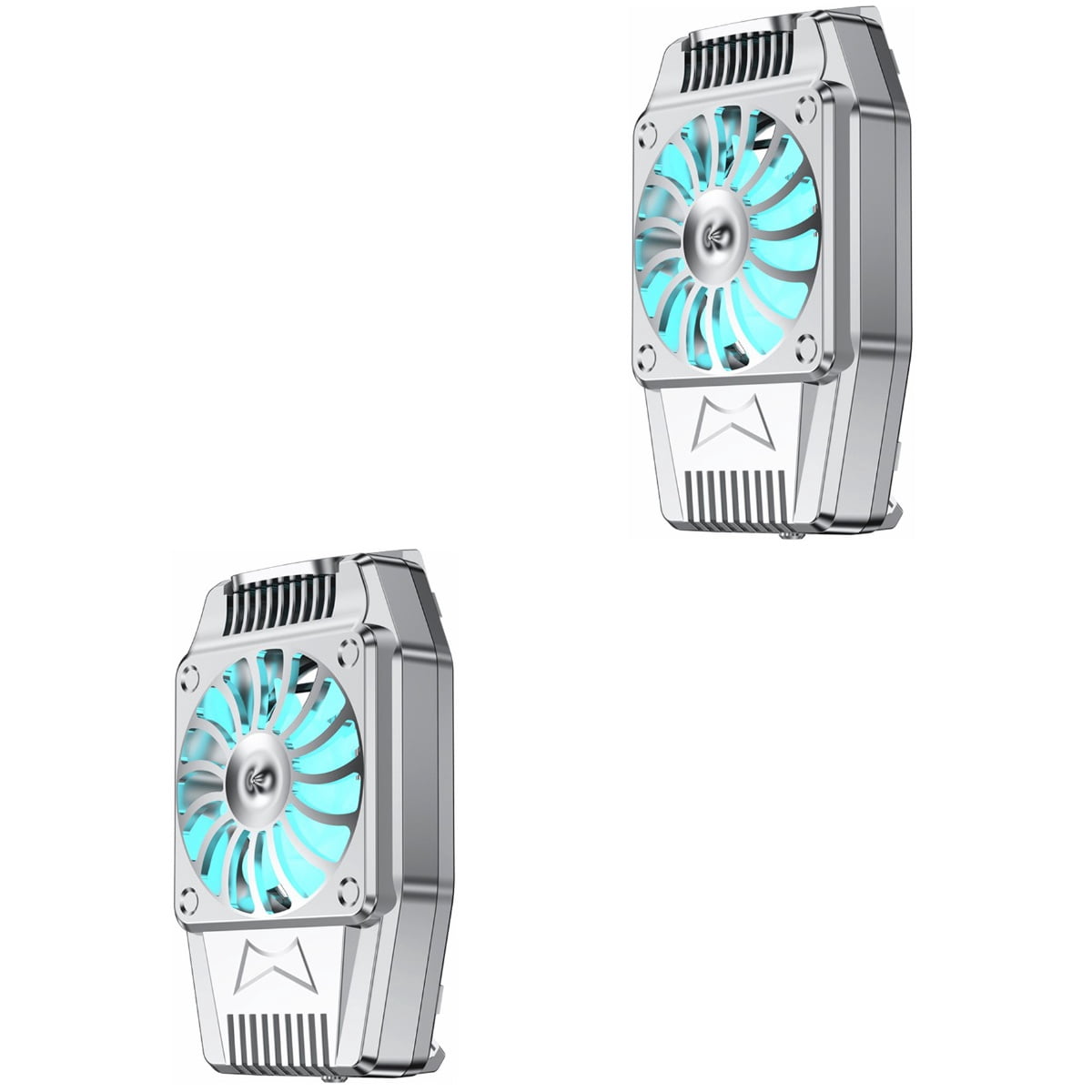 2pcs Phone Cooler Wireless Cooling Fan USB Charging Phone Clip Cell Phone Heat Sink