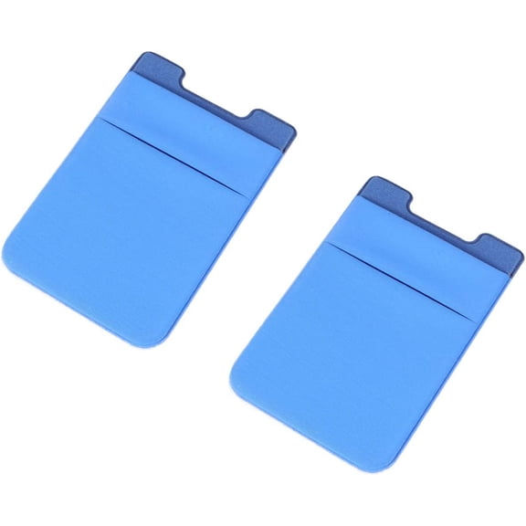 2pcs Phone Holder Phone Pouch Holder Back Phone Cellphone Back Pocket Wallet Double Layer Sticker Smartphone