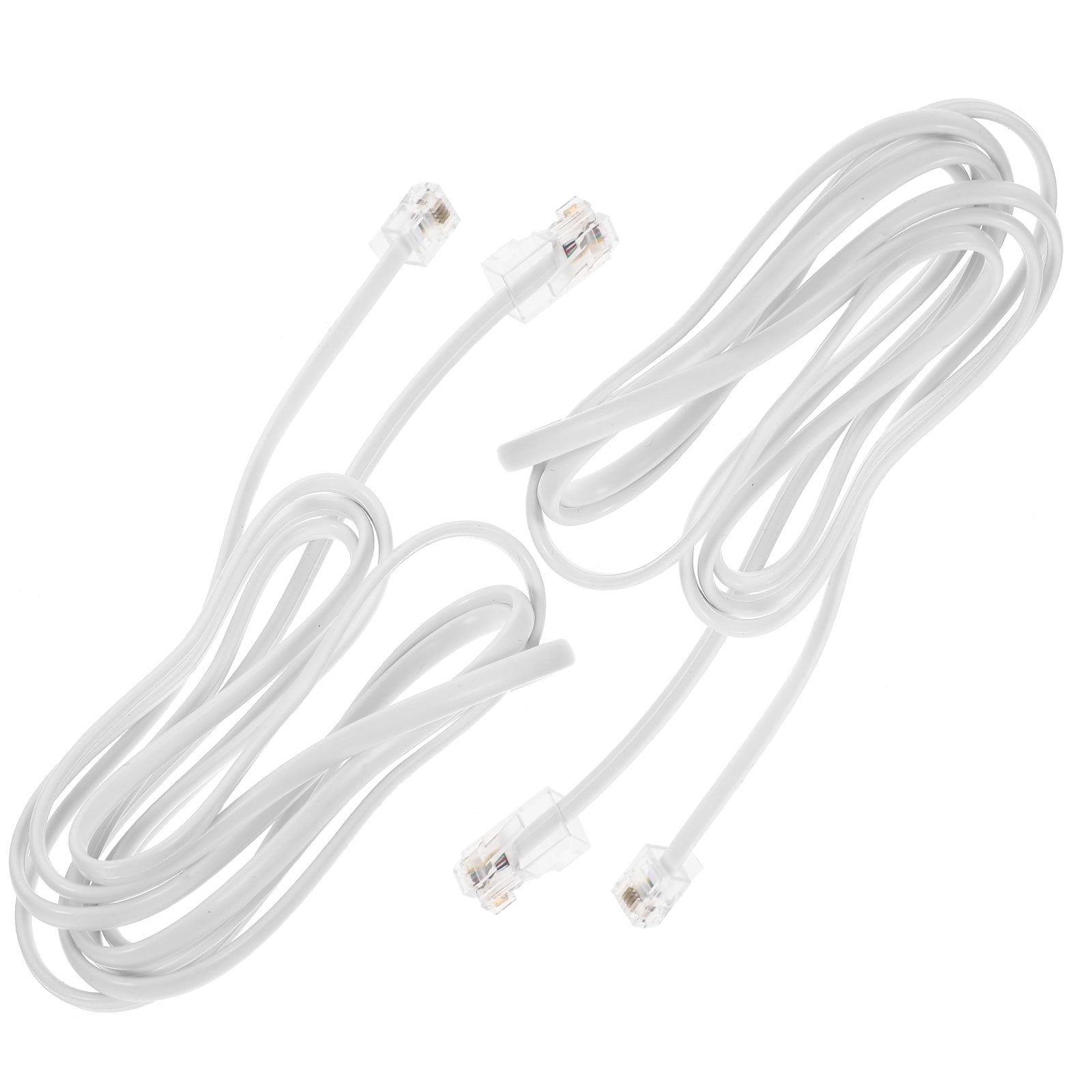 2pcs Phone Jack To Adapter RJ45 To RJ11 Connector