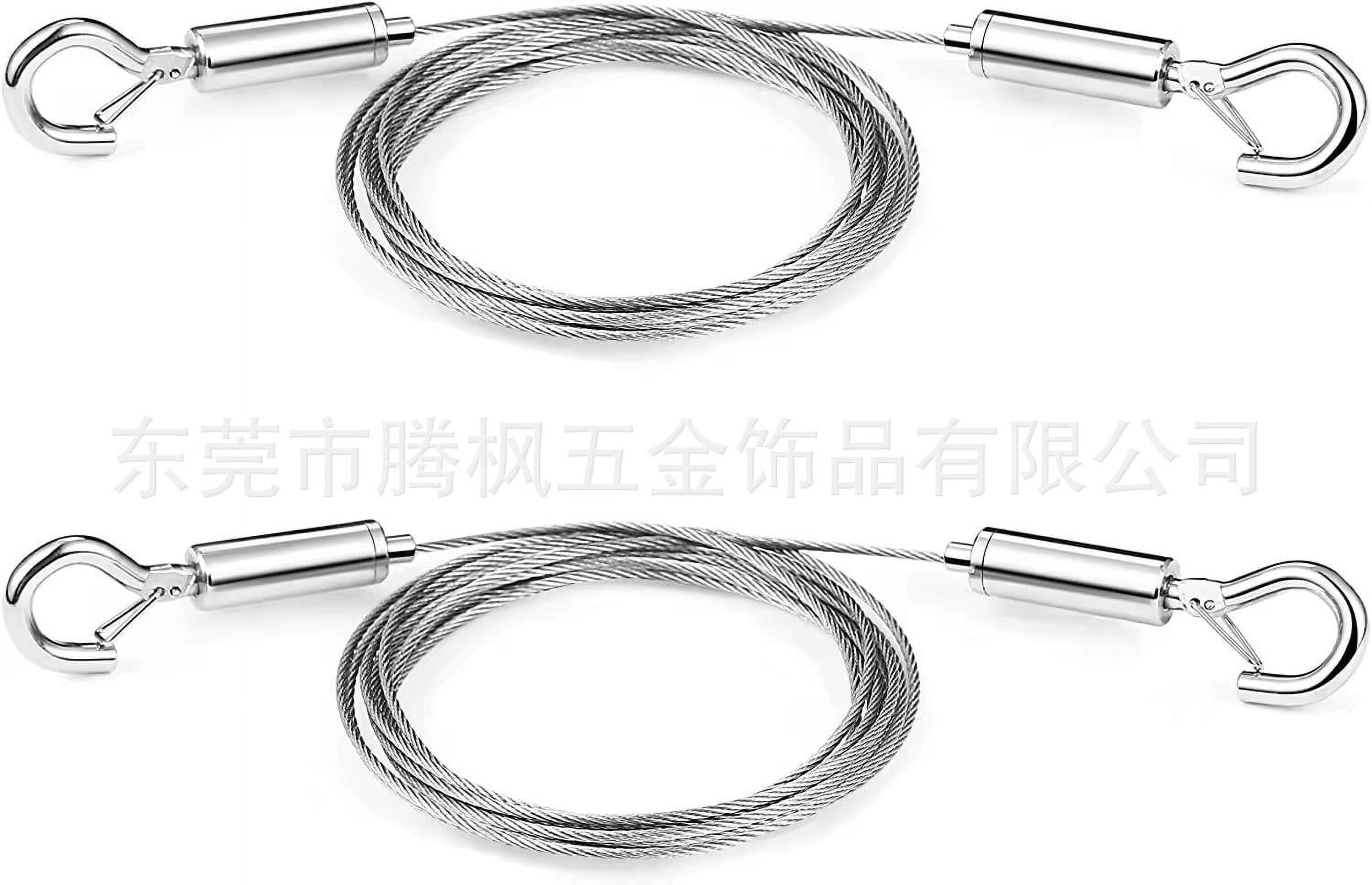 NUOLUX 2pcs Wire Rope Hangers Stainless Steel Picture Frame