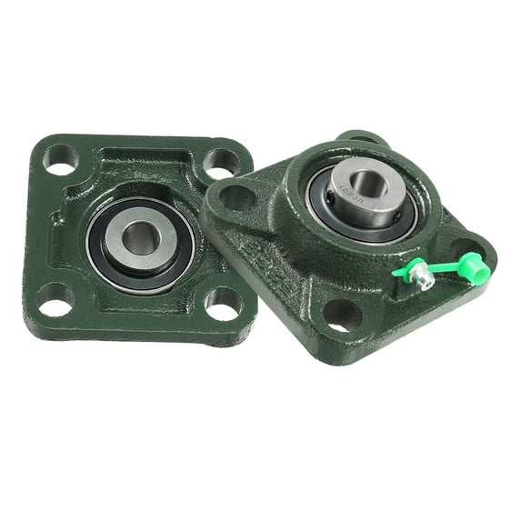 2pcs Pillow Block Bearing UCF201 12mm Mounted Bear Square Flange
