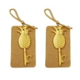 thumbnail image 1 of 2pcs Pineapple Key Shape Bottle Openers Multipurpose Alloy Opener With Hemp Rope And Hanging For Wedding Birthday Hawaii Party, 1 of 3
