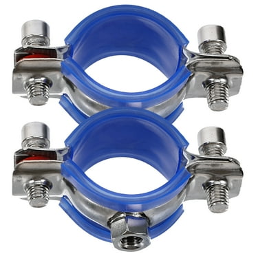 2pcs Pipe Clamp Wall Ceiling Mount Stainless Steel Tube Clamp Pipe Hanger Ring Clamp