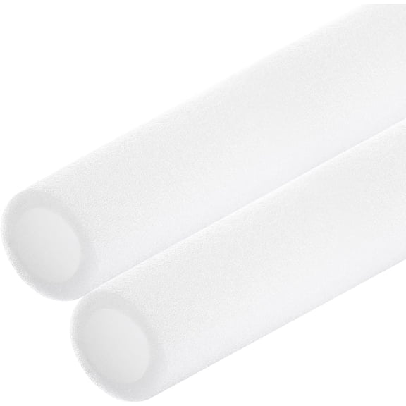 2pcs Pipe Insulation Foam Tube 2" ID x 2-3/4" OD 3ft Heat Preservation [for Copper Water Freeze Protection] - 50mmx70mm/White