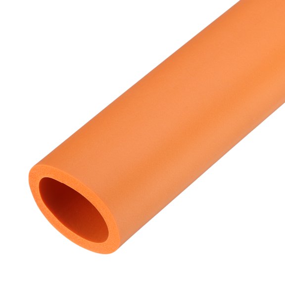 Uxcell Pipe Insulation Foam Tube Heat Preservation for Handle Grip Support 1.42 x 1.77 inch Orange