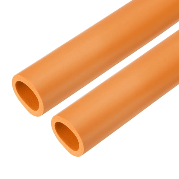 2pcs Pipe Insulation Foam Tube Lagging Insulation 36mm ID 48mm OD 24" Heat Preservation Orange