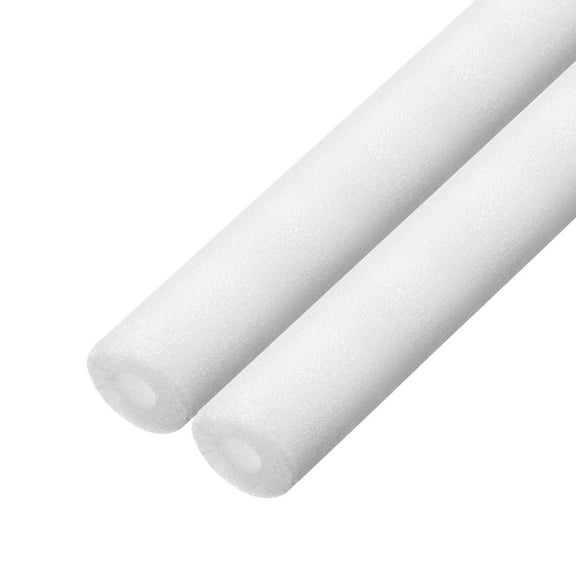2pcs Pipe Insulation Foam Tube Pipe Lagging 10mm ID 30mm OD 3ft Freeze Protection for Copper Pipe, White