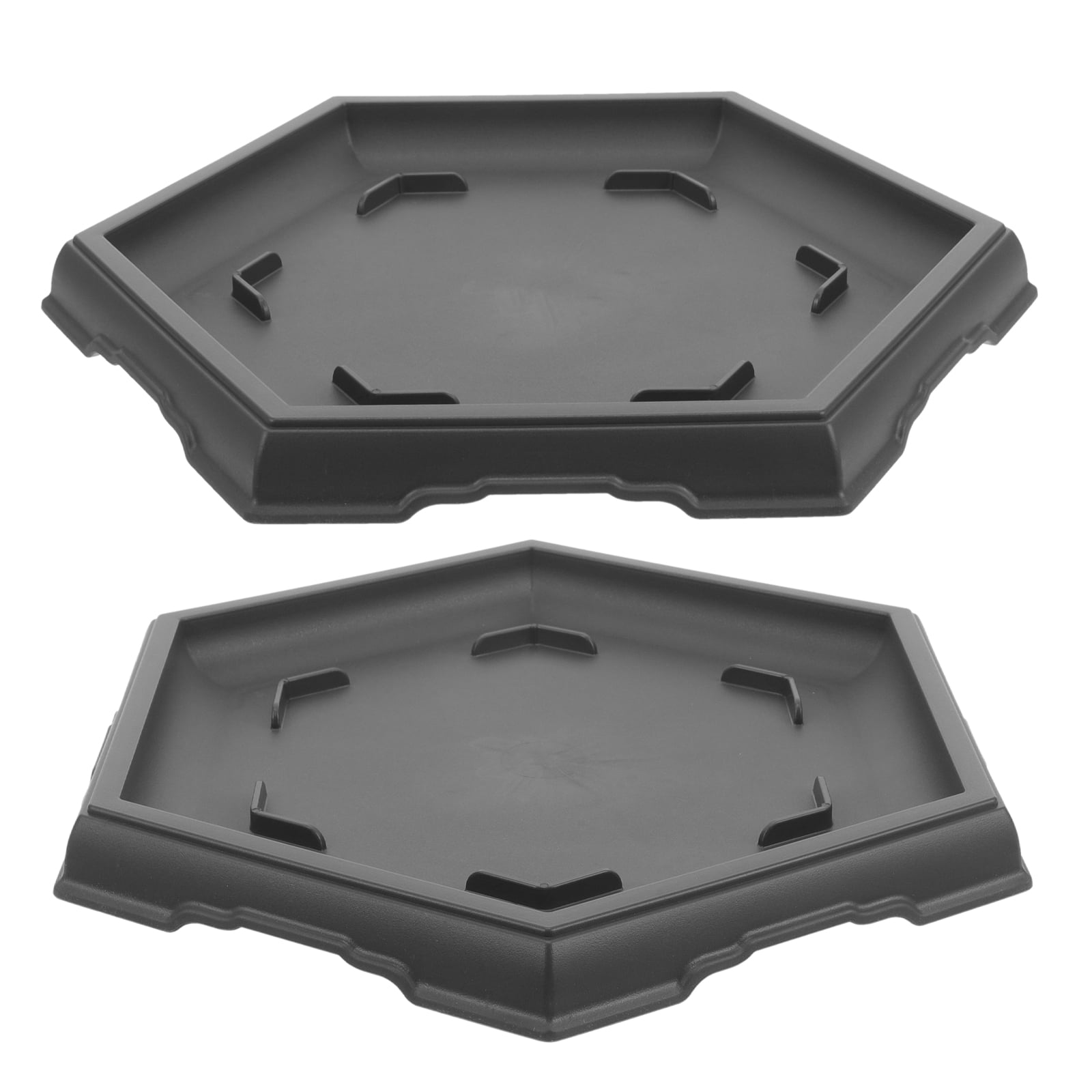 2pcs Plant Saucer Plant Pot Tray Hexagonal Plant Drip Tray Bonsai Pot