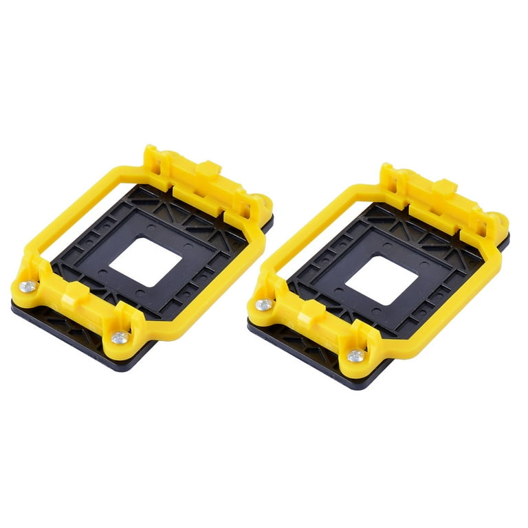 2pcs Plastic AMD CPU Fan Bracket Base Black Yellow for AM2 AM3 FM1