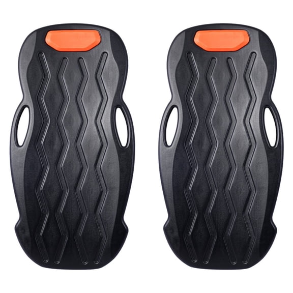 2pcs Plastic Creeper 42 Inch with carrying bag - Blow Molded Ergonomic HDPE Body with Padded Headrest & Dual Tool Trays - 330 Lbs Capacity ORANGE