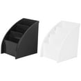 2pcs Plastic Desktop Storage Case Phone Storage Box Office Table