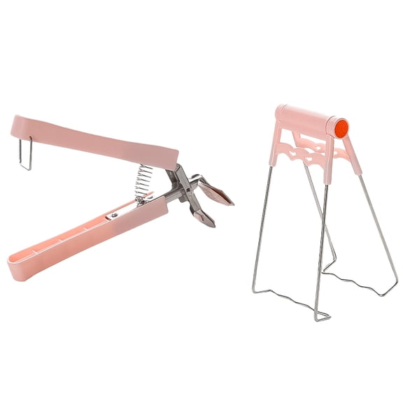 2 Pcs Soap Dispenser Oven Clip Hot Plate Clip 13*17.1cm Pink
