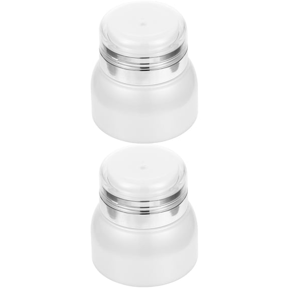 MERRYHAPY White Airless Lotion Dispenser for Travel Reusable Skincare 2Pcs