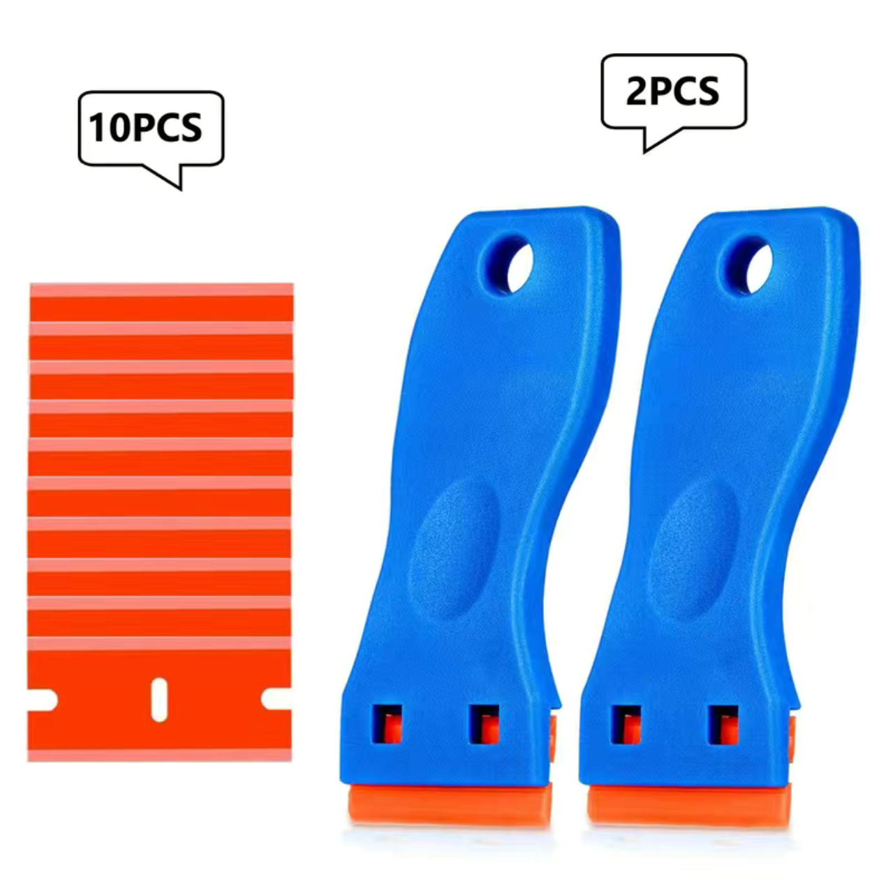 2pcs Plastic Razor Blades Scraper Tool Effortlessly Remove Wall Paint