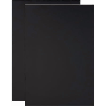 2pcs Plastic Sheet 1/8 inch Thick 8.3 x 11.8 Inch Black Rigid Moldable Panel Big Black Plastic Sheet Thermoform Board Two-Sided Heat Moldable Panel for DIY Projects Decor Handcrafts for DIY