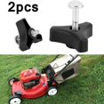 thumbnail image 1 of 2pcs Plastic Triple-Cornered Handle Knob Nut Screw Bolt For Lawn Mower Machine, 1 of 5