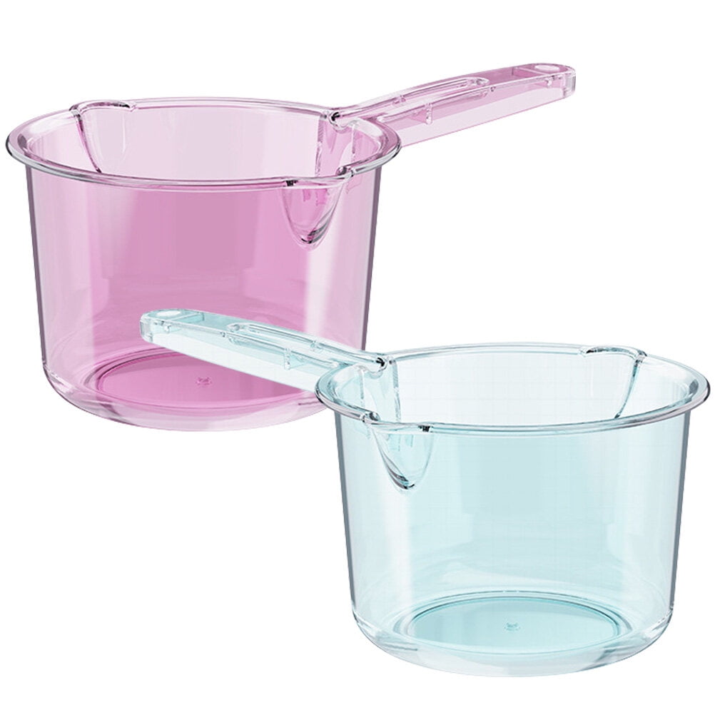 2pcs Plastic Water Ladle with Pour Spout Bath Ladle Water Scoop Water ...