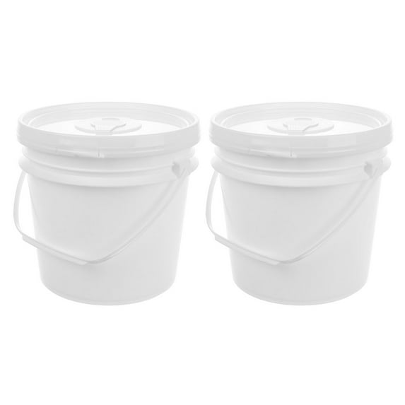 2pcs Plastic Wipes Bucket With Lid Wipe Dry Bucket Baby Wipe Holder Wipe Storage Container Paper Towels Organizer For Car And Bathroom