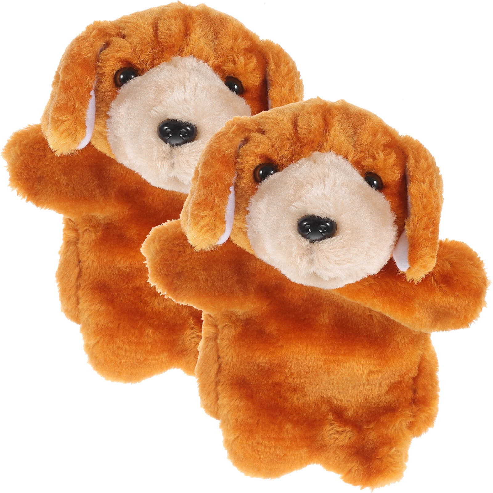 2pcs Plush Animal Hand Puppets Dog Hand Puppets Stuffed Animal Hand