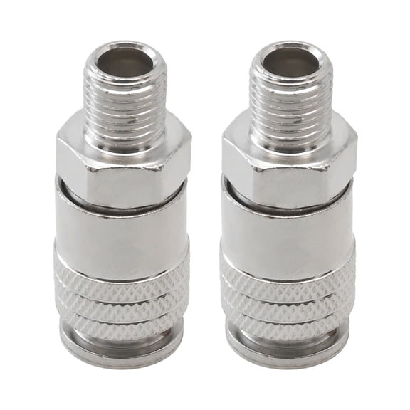 2pcs Pneumatic Fitting EU Pneumatic Connector G1/4 Male Thread Pneumatic Fitting Quick Release Coupling Air Hose Fitting