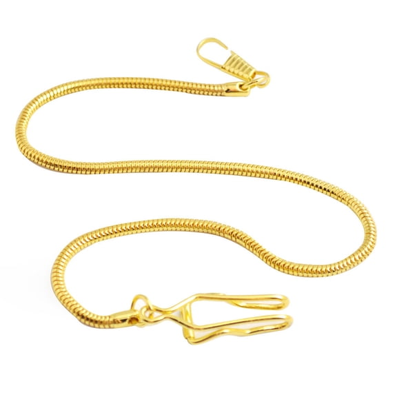 FRCOLOR Golden Copper Watch Chain for Decoration with Durable Retro Style and Fine Workmanship 2pcs
