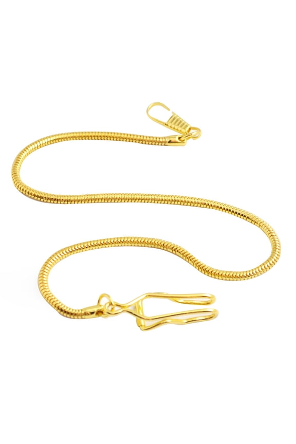 FRCOLOR Golden Copper Watch Chain for Decoration with Durable Retro Style and Fine Workmanship 2pcs