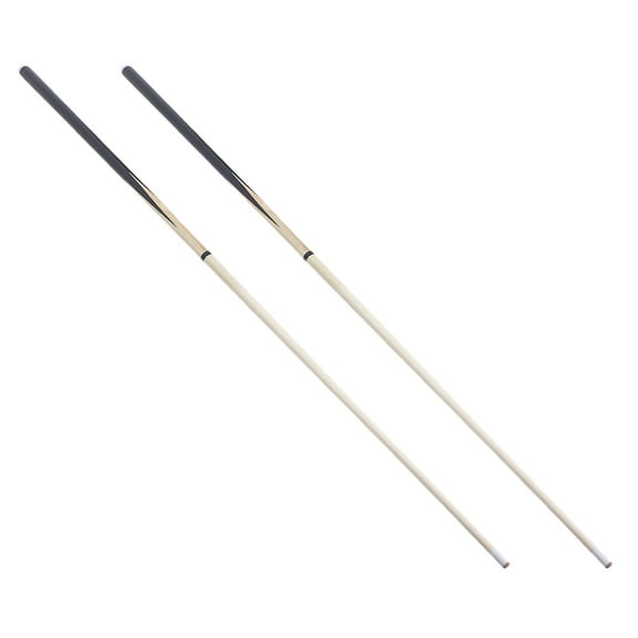 Wood Pool Cue Stick for Playing in Light Yellow Color with Firm and Modern Design Suitable for All Skill Levels 2pcs