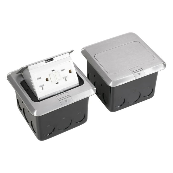 2pcs Pop-Up Floor Sockets, Pop Up Floor Outlet Sockets, 2PCS Hidden Sockets