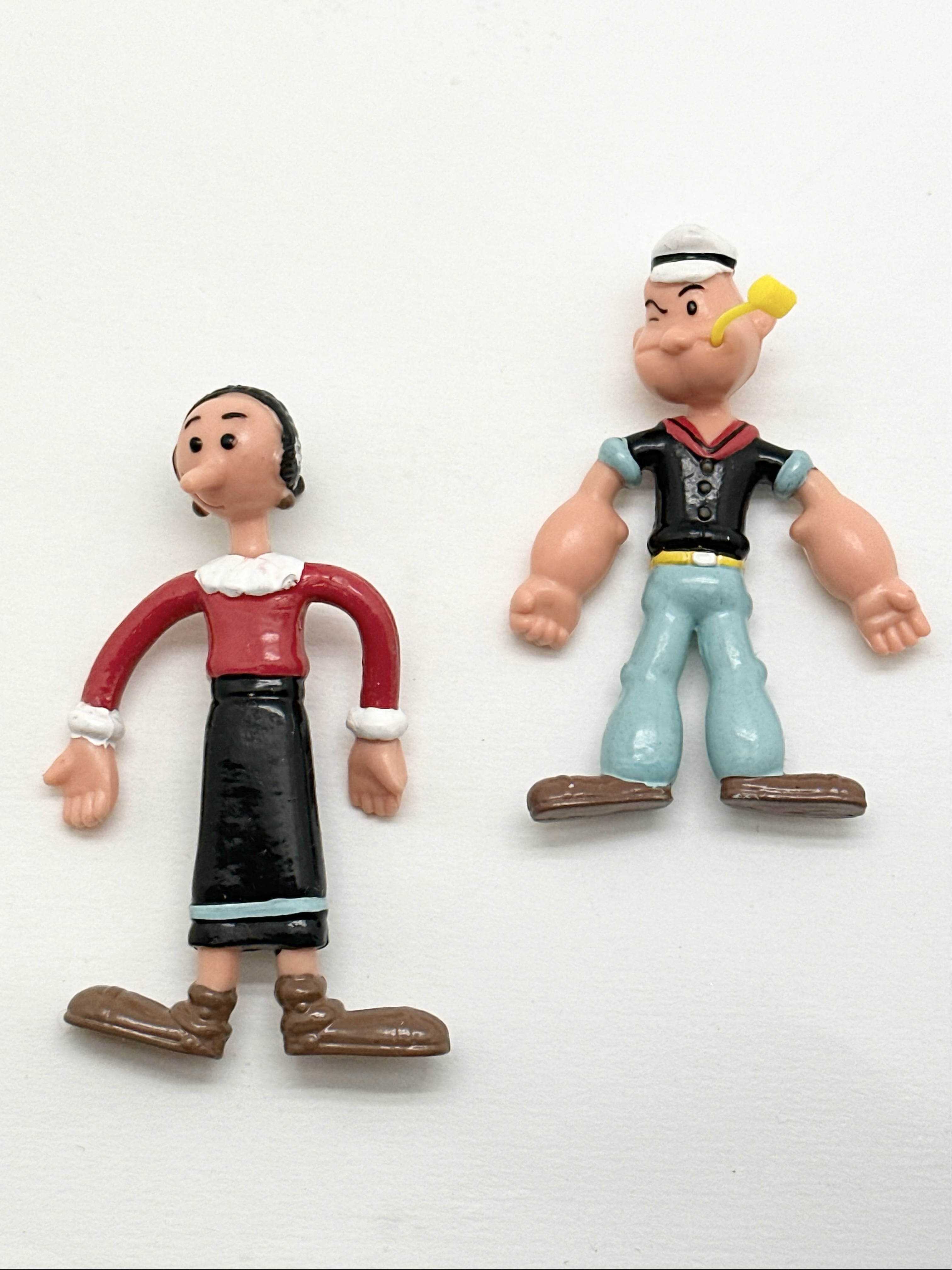 Popeye Bendable Figures, 2pcs Set, 3in and 7in, Popeye and