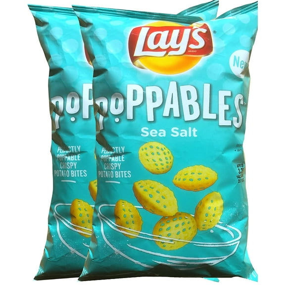 2pcs Poppables Sea Salt Perfectly Poppable Crispy Potato Bites Net Wt 5 Oz (2)