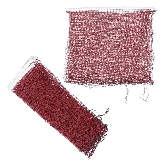 2pcs Portable Badminton Net Red Square Mesh For Badminton Match