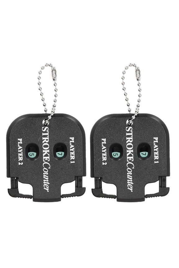 2pcs Portable Golf Score Counter Mini Golf Stroke Shot Score Counter With Key Chain