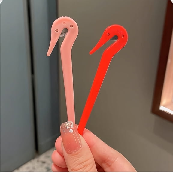 2pcs Portable Hair Band Cutter, Disposable Elastic Hair Tie Hook, Gentle Hairband Removal Tool, Damage-Free Ponytail Cutter In Assorted Colors