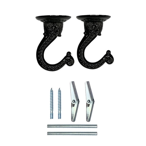 Ceiling and Wall Hooks Heavy Duty Designs Hangers Suitable for Plant and Chandeliers Rusts Resistant Finish Hooks