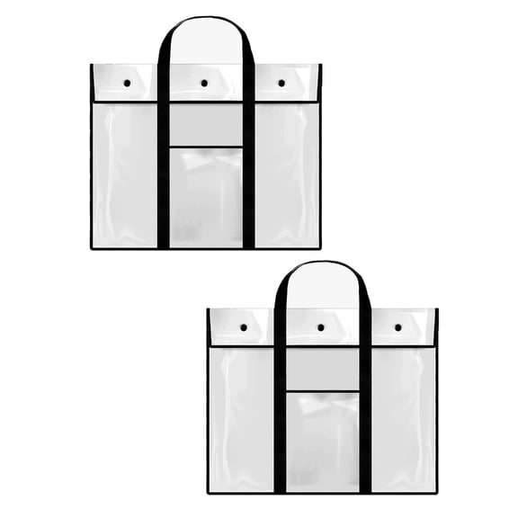 2pcs Poster Carrying Bags With Handle Spacious Organization For Documents Artwork Bag Art Storage Container