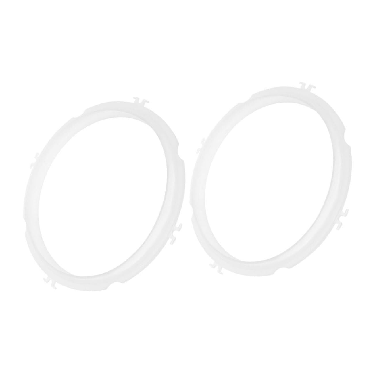 2pcs Pot Sealing Rings White Rice Cookers Sealing Ring Ring for Pressure Cooker Pressure Cooker Circle