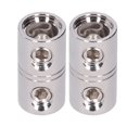 2pcs Power Cord Extension Terminal 0 Gauge Input Output Wire Coupler