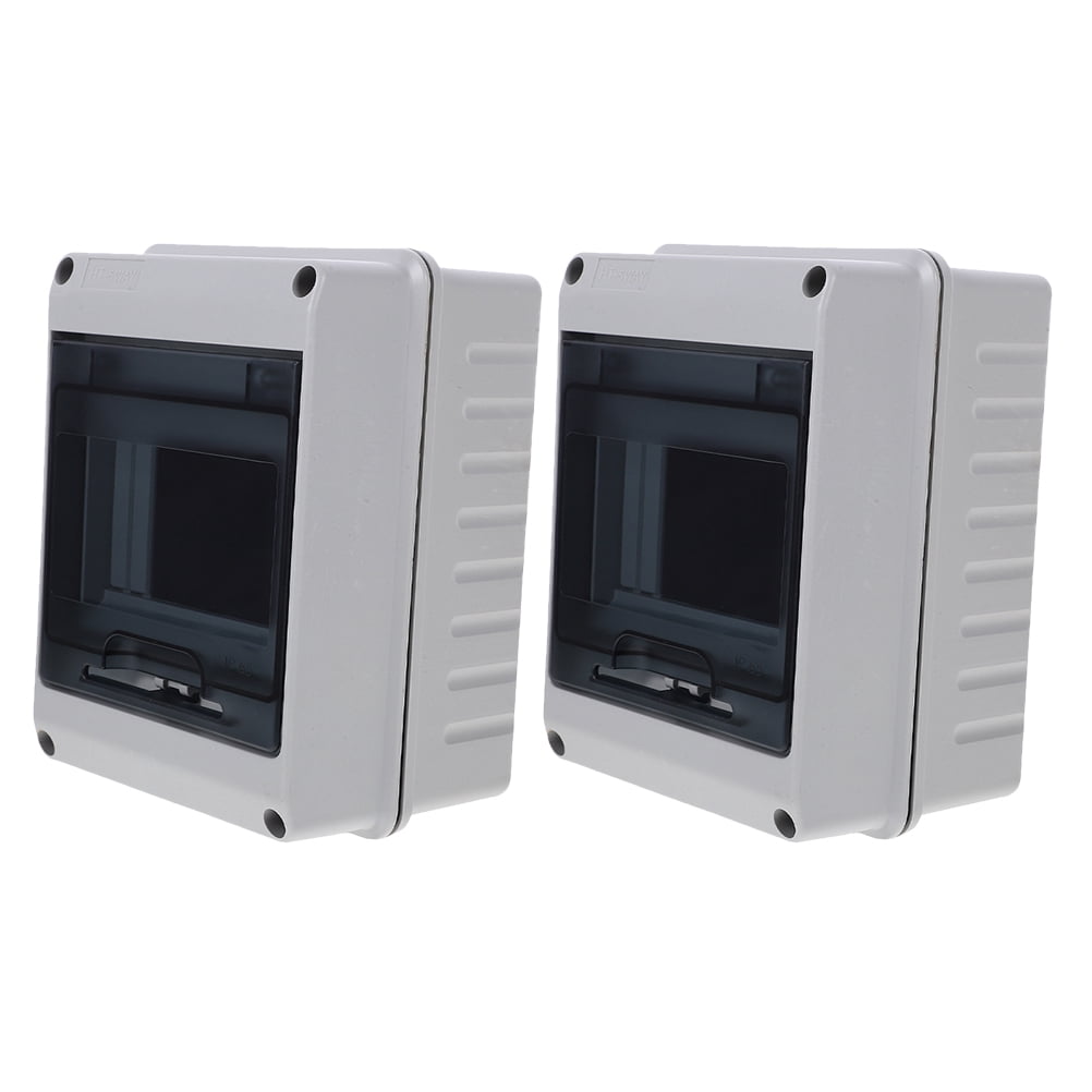 2pcs Power Distribution Junction Box Electrical Box 5 Way Distribution Protection Box