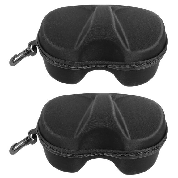 2pcs Practical Diving Mask Case Ski Goggles Box Shockproof Storage Case with Zipper