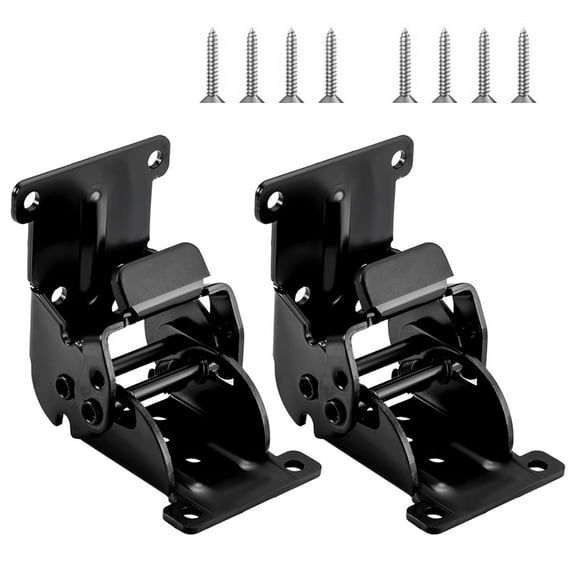 2pcs Practical Folding Table Brackets Hinges with Locking Mechanism Portable Accessory for Furniture Projects Supplies