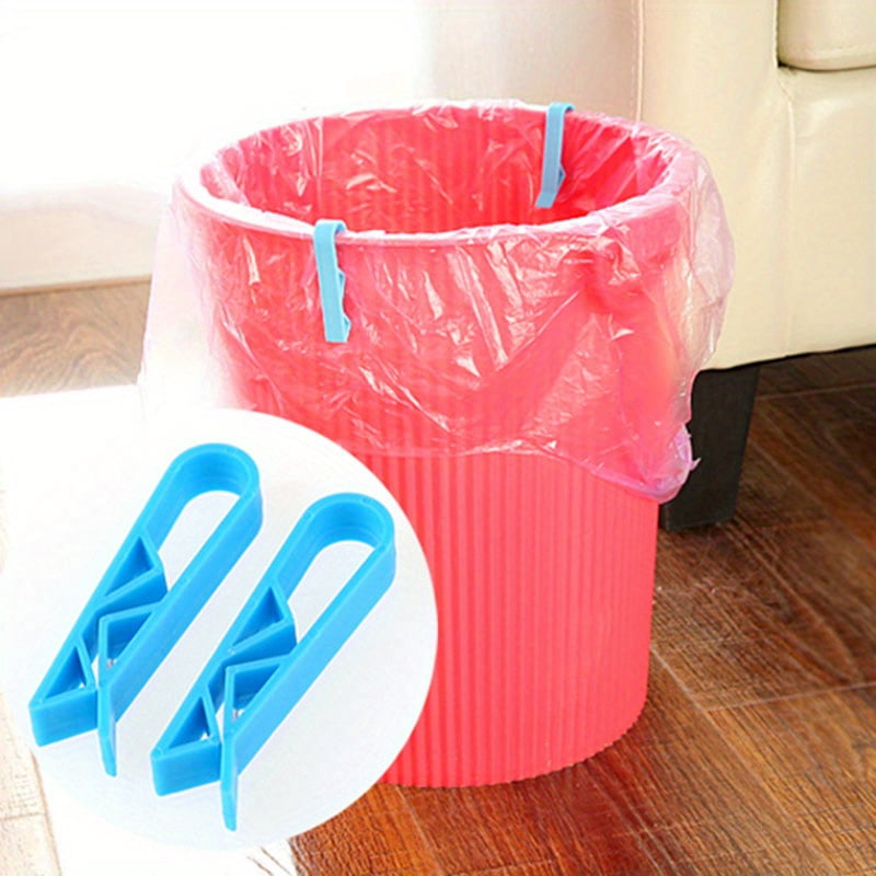 2pcs Practical Plastic Garbage Bag Clip Fixed Waste Bin Bag Holder
