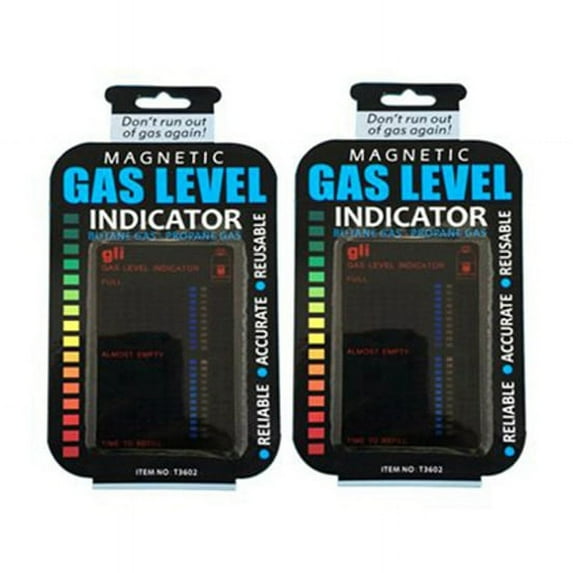 2pcs Practical Propane Fuel Gas Tank Level Indicator Magnetic Gauge Caravan Bottle Temperature Measuring Stick