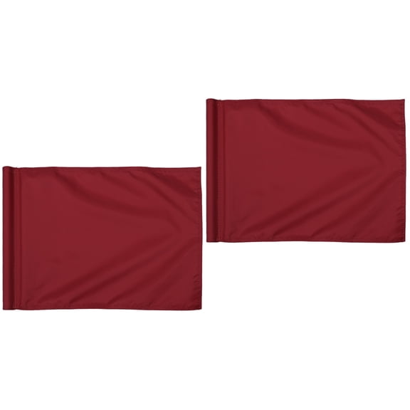 2pcs Practice Flag Monochrome Mini Size Flag Practical Use Flag(Red)