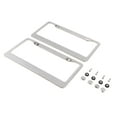 thumbnail image 1 of 2pcs Premium Bling Plate Frames , Rhinestone Stainless Steel For Women And Men, 1 of 8