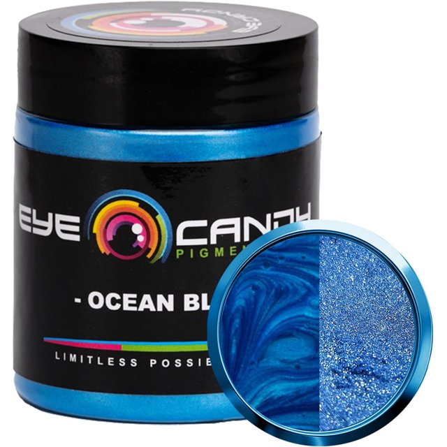 2pcs Premium Mica Powder Pigment “Ocean Blue” (25g) Multipurpose DIY