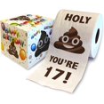2pcs Printed Holy Poop You're 17 Gag Gift Happy 17th Birthday Funny