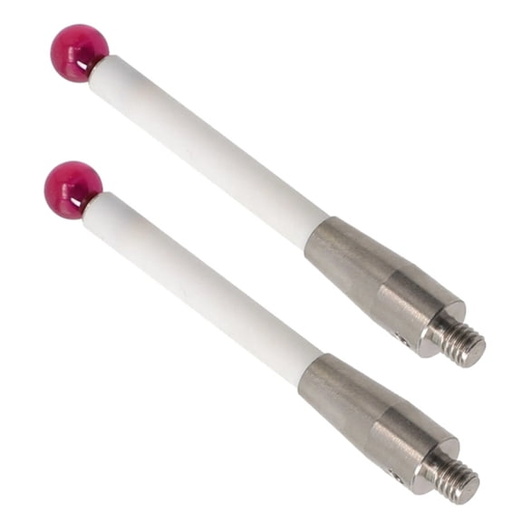 2pcs Probe Stylus A 5000 3709 CMM 50mm Contact Probes Ceramic Measuring Shafts-6mm Ball Tip CNC Tools Accessory