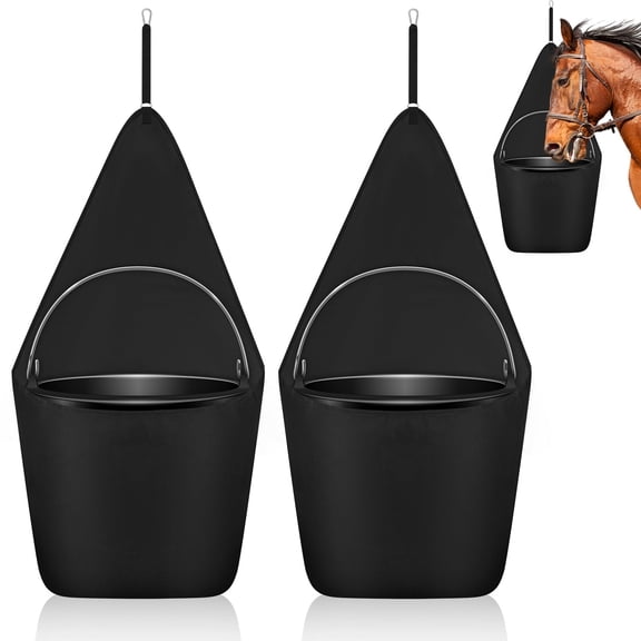 2pcs Professional's Choice Hanging Bucket Holder | Fits Bucket | Hang Water Bucket on Trailer for Horses | PolyesterExcluding buckets